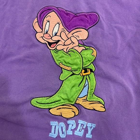 DISNEY  WOMEN’S 90'S DOPEY EMBROIDERED TEE SZ XL - Picture 4 of 11